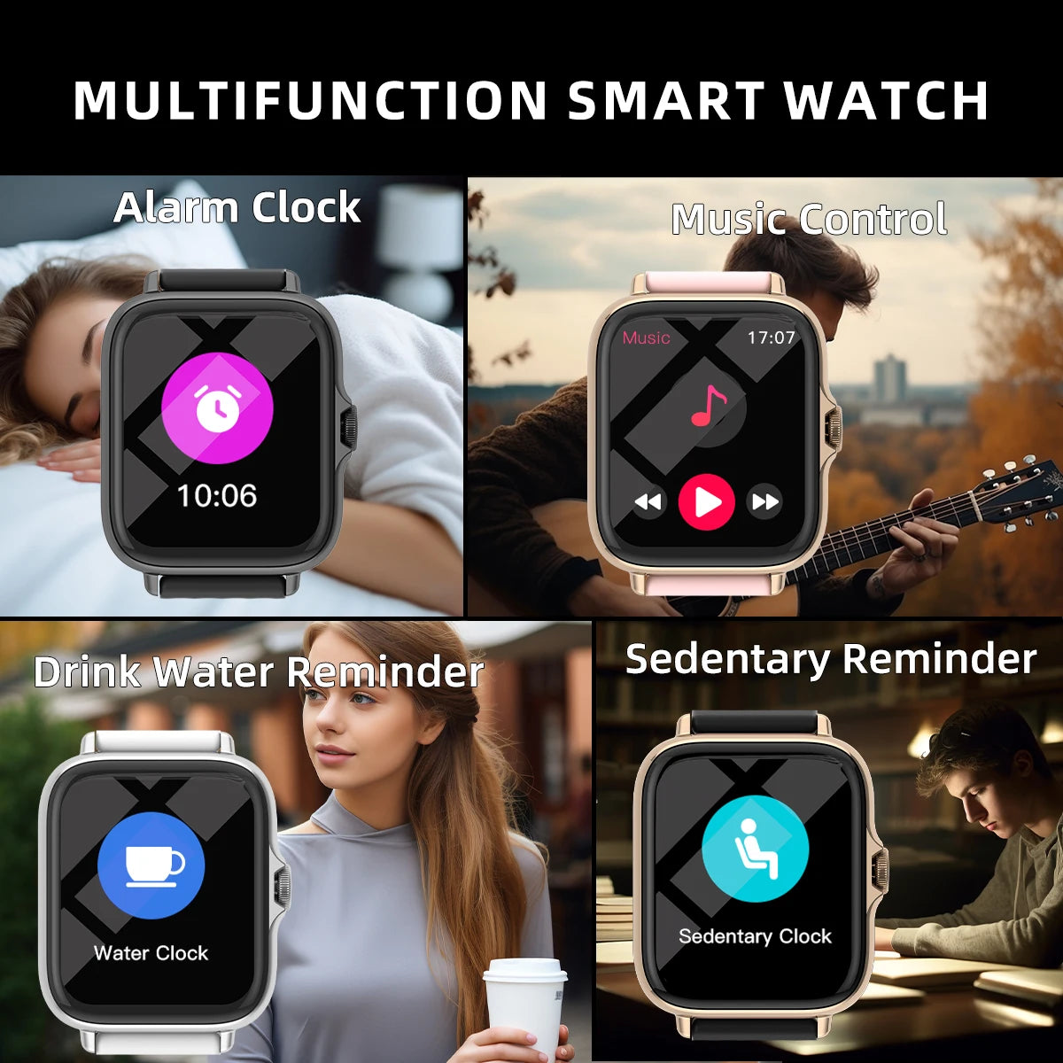 SMART WATCH Water proof For iPhone Android.