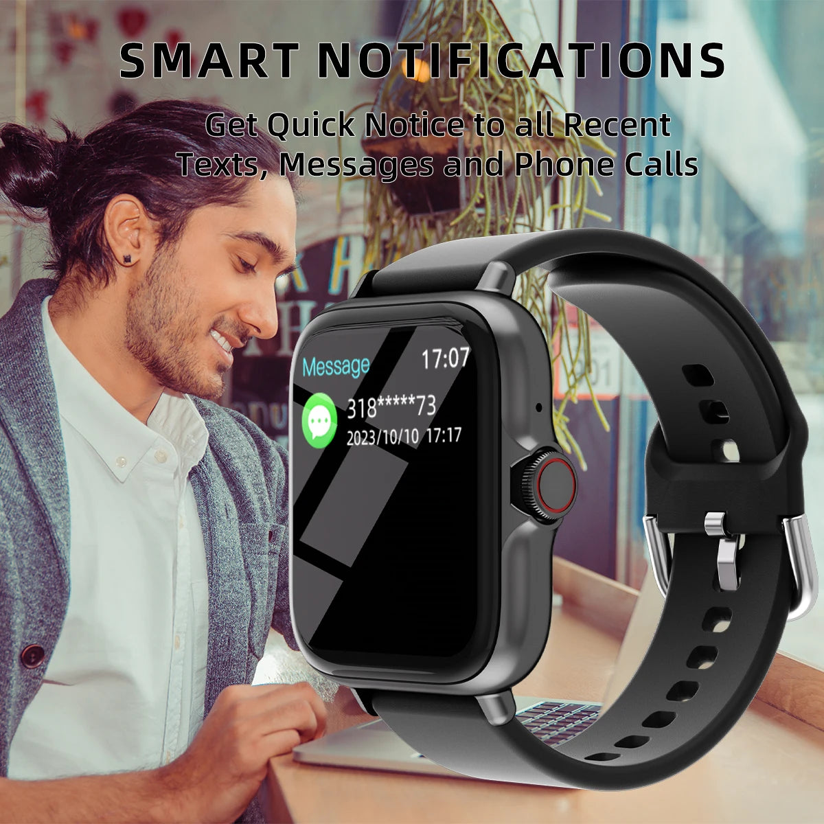 SMART WATCH Water proof For iPhone Android.