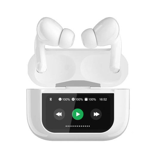 For A9 Pro Airpods A9 Pro Earbuds For Airpods A9 Pro Noise-cancelling Touch Screen Ultra Long Life Smart Screen In-ear Wireless